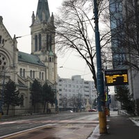Photo taken at Blumentál (tram, bus) by Dávid B. on 1/1/2016
