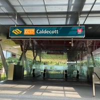 Photo taken at Caldecott MRT Interchange (CC17/TE9) by T K. on 2/15/2018