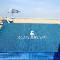 4/13/2013 tarihinde Pier Luca S.ziyaretçi tarafından Attilio Beach Pleasure Club'de çekilen fotoğraf