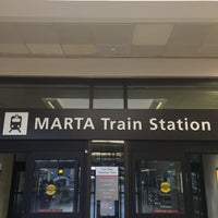 Photo taken at MARTA - Airport Station by Dorian Q. on 4/9/2016