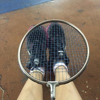 Photo taken at 71 Badminton court by Porparn on 6/18/2016