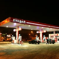 Photo taken at АЗС Лукойл №02012 by Artur on 1/20/2013