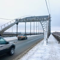 Photo taken at Автомобильный мост через р. Белая by Artur on 1/4/2020