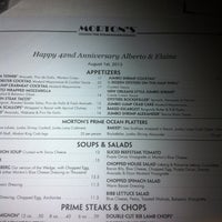 Photo taken at Morton&amp;#39;s The Steakhouse by Monica D. on 8/2/2013