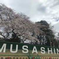 Photo taken at Musashino Municipal Athletic Stadium by Yasuyuki A. on 3/27/2022