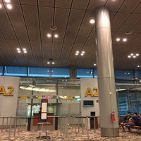 Photo taken at Gates A1-A8 by Chaerin G. on 6/1/2018