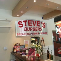 Photo taken at Steve&amp;#39;s Burgers Plus by Tom K. on 10/20/2012