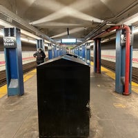 Photo taken at MTA Subway - York St (F) by John M. on 2/19/2022