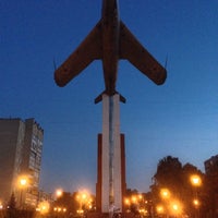 Photo taken at Самолет-памятник МИГ-15 by Евгений Н. on 8/12/2015
