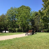 Photo taken at Parc Jourdan by Gökçe ö. on 8/13/2017