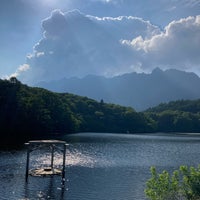 Photo taken at Kagami-ike Pond by namiai j. on 7/28/2023