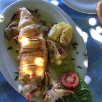 6/27/2014 tarihinde Tanda K.ziyaretçi tarafından Agkyra Fish Restaurant'de çekilen fotoğraf