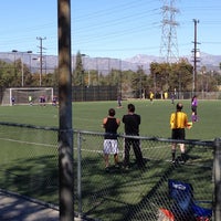 Photo taken at Griffith Park - Artificial Turf Soccer Field by Alexander G. on 10/5/2013