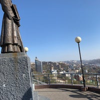 Photo taken at Памятник Кириллу и Мефодию by おおもり on 10/21/2019