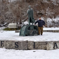 Photo taken at Nikola Tesla Statue by Jim T. on 12/11/2018