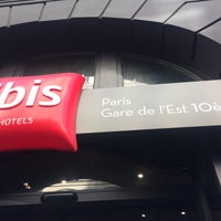 Photo taken at Ibis Gare de l&amp;#39;Est by Christina C. on 9/28/2018