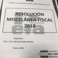 Photo taken at Instituto de Estudios Fiscales y Administrativos A.C. by Less R. on 1/26/2018
