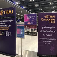 Photo taken at Thai Airways (TG) Check-in (ROP Gold &amp;amp; Star Alliance Gold) by cony ma on 12/12/2018