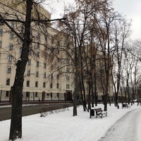 Photo taken at Сквер на 1-й Фрунзенской by Фёдор Ф. on 12/20/2018