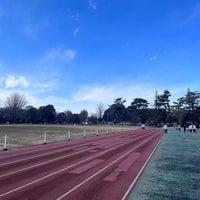 Photo taken at 和田堀公園 第2競技場 (済美山運動場) by tomomi h. on 1/28/2023