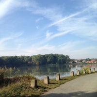 Photo taken at Litovický rybník by Anna G. on 10/4/2015