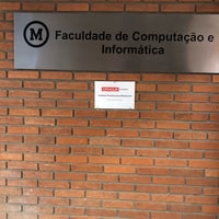 Photo taken at Faculdade de Computação e Informática (FCI) by Luís Fernando M. on 9/4/2018