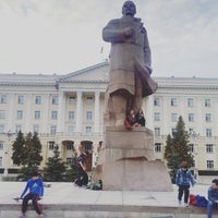 Photo taken at Памятник Ленину by Anna G. on 4/30/2018