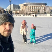 Photo taken at Центральный каток by Denis M. on 1/13/2018