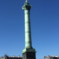 Photo taken at Place de la Bastille by Tansu A. on 10/2/2015