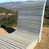 Photo taken at Memorial Bench At Vital Link &amp; Verdugo Fire Road by Cindy P. on 2/27/2013