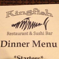 Photo taken at Kingfish Restaurant &amp;amp; Sushi Bar by Katrina G. on 12/28/2012