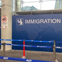 Photo taken at Thai Immigration Arrival Zone (West) by Nick B. on 6/16/2023