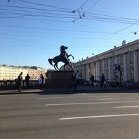 Photo taken at Anichkov Bridge by Elena L. on 5/8/2013