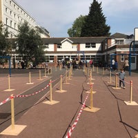 Photo taken at Lycée français Charles de Gaulle by Vincent F. on 5/7/2017