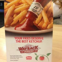 Photo taken at Jake&amp;#39;s Wayback Burgers by Earl O. on 1/6/2013