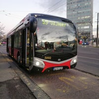 Photo taken at Trnavské mýto (tram, bus, trolleybus) by Ron D. on 1/30/2018
