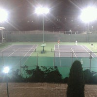 Photo taken at Canchas Tenis Club Libanes by Heidy L. on 11/9/2012