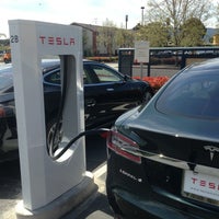 Photo taken at Tesla Supercharger by Joe S. on 3/29/2013