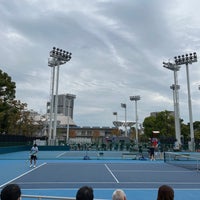 Photo taken at Ariake Tennis no Mori Park by Takashi M. on 10/31/2023