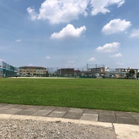 Photo taken at 平野野球場B面 by Takashi M. on 7/14/2018