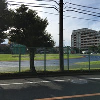 Photo taken at Nihon University Track and Field Stadium by NORI on 11/29/2015