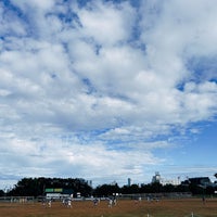 Photo taken at 和田堀公園 第2競技場 (済美山運動場) by NORI on 10/29/2023