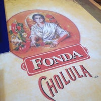 Снимок сделан в Fonda Cholula Restaurante пользователем Ilhuicamina J. 5/2/2013