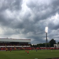 Photo taken at Bozsik-stadion by Dorina J. on 6/2/2018
