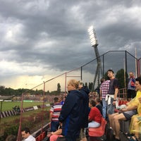 Photo taken at Bozsik-stadion by Dorina J. on 6/2/2018