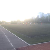 Photo taken at Комплекс спортивных сооружений (футбольные поля) by Vlad Z. on 7/21/2015