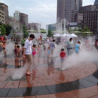 Photo taken at Fountain In Rose Kennedy Greenway by Michael B. on 5/26/2012