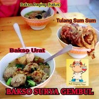 Photo taken at Bakso Surya Gembul by Bakso S. on 2/17/2015