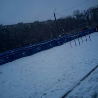 Photo taken at Школьный стадион by Eleonora M. on 11/16/2015