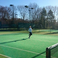 Photo taken at Coombe Wood Tennis Club by Frank H. on 3/16/2014
